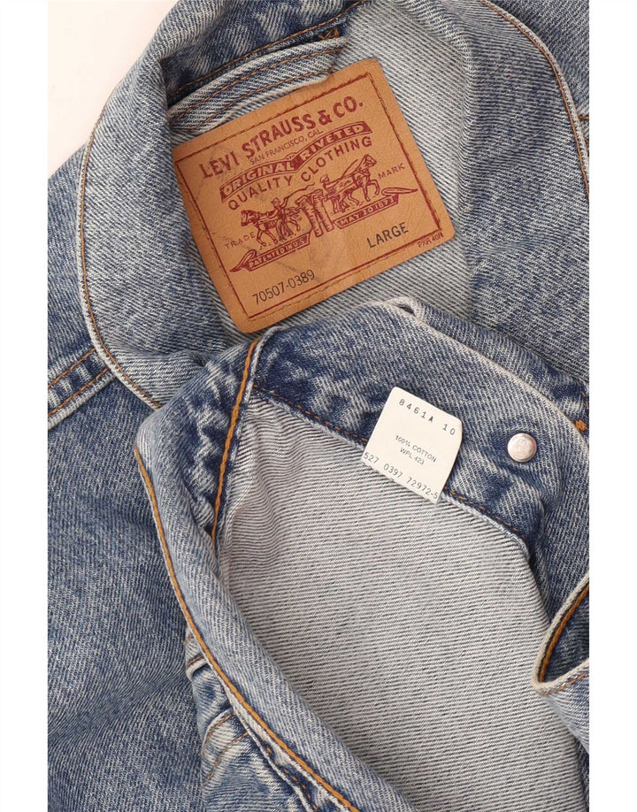 Levi's muška traper jakna UK 40 Large Blue Cotton