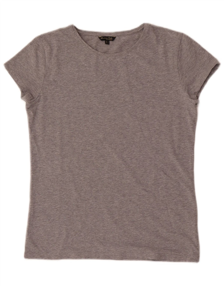 Ženska majica kratkih rukava Massimo Dutti UK 14 Large Grey Flected