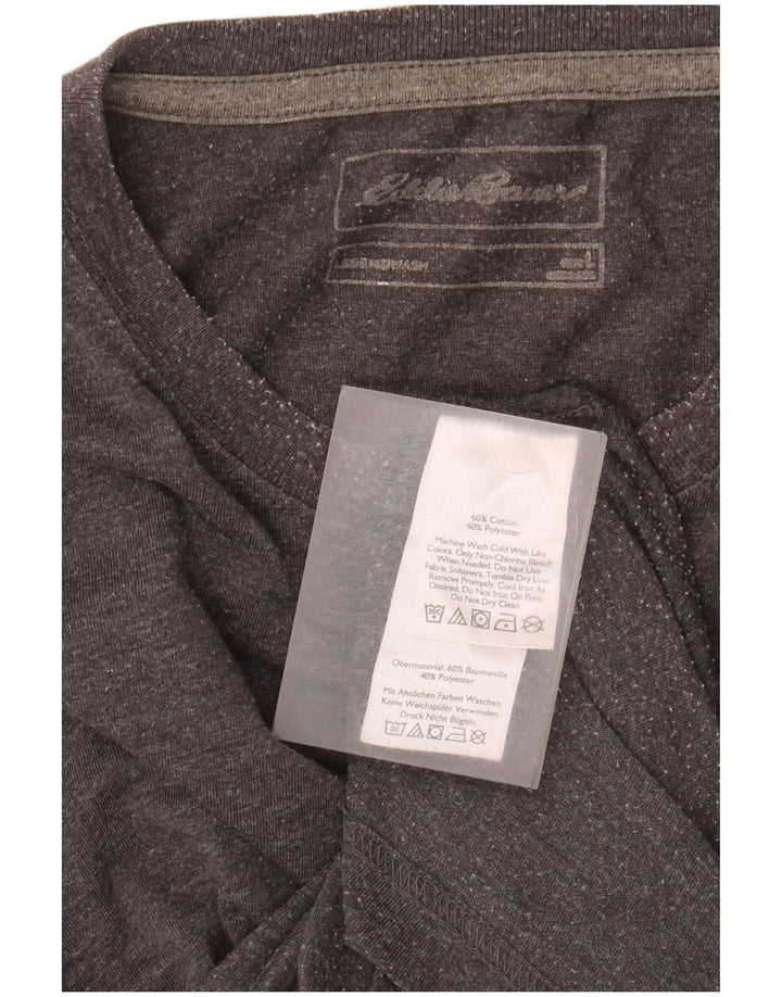 Velika siva pamučna muška majica kratkih rukava Eddie Bauer