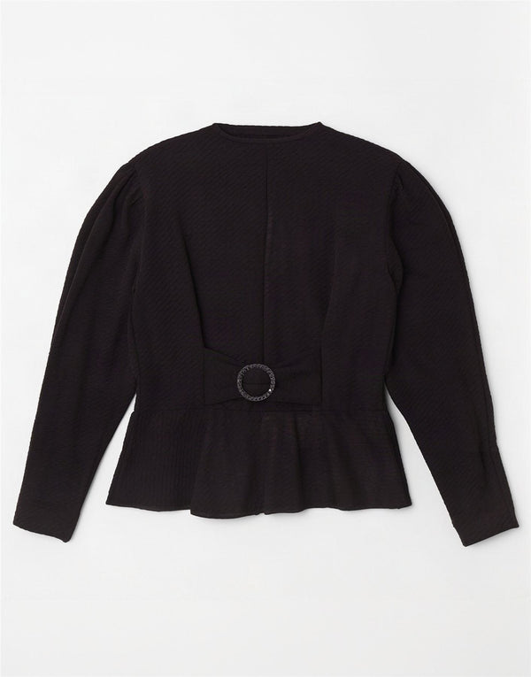 Vintage ženska košulja bluza UK 12 srednje crna