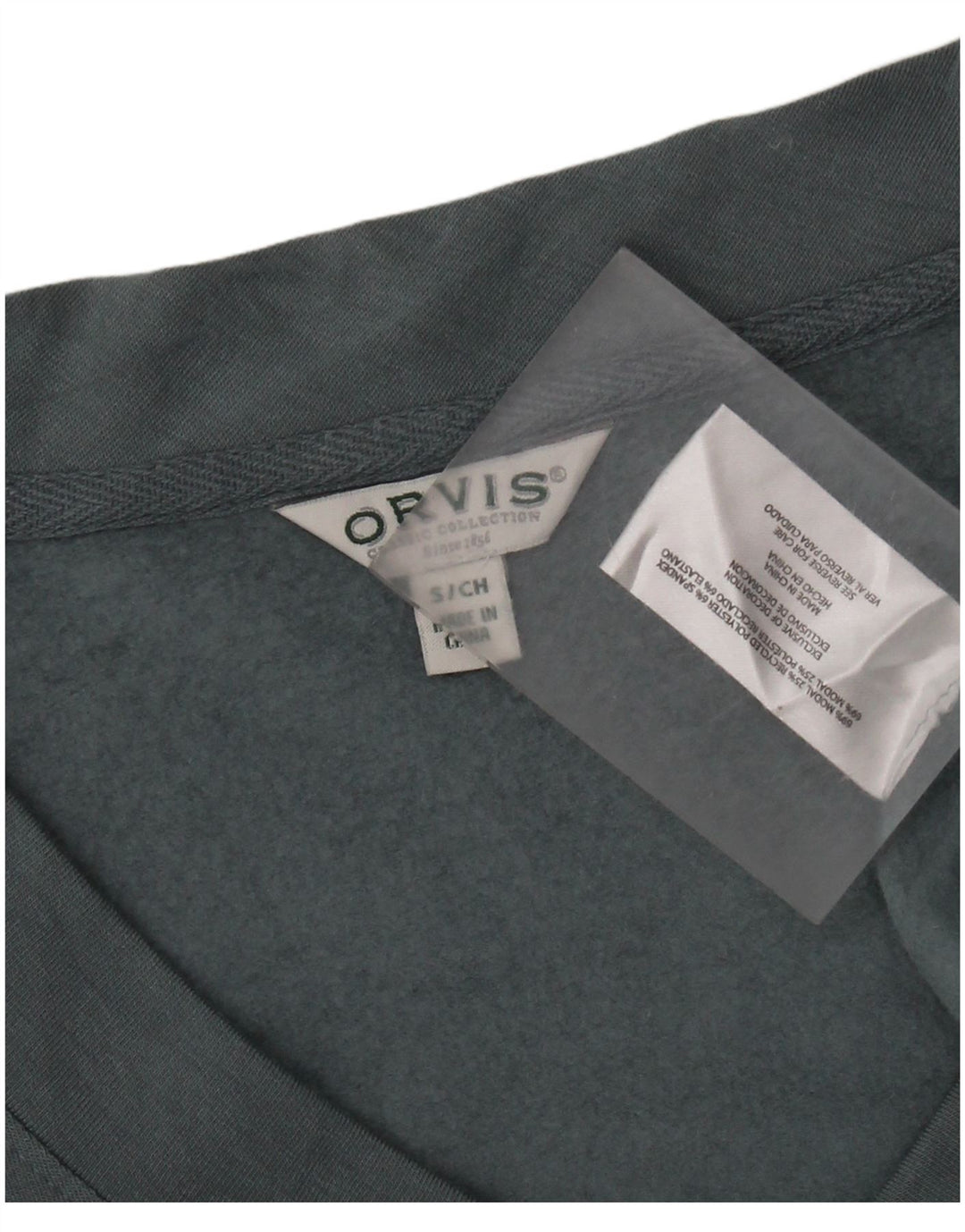 ORVIS velika ženska majica s kratkim rukavima UK 10 Small Blue Modal