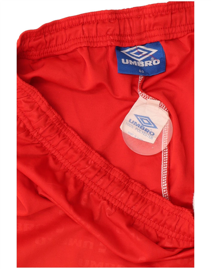 Umbro muške grafičke sportske kratke hlače XL, crveni poliester