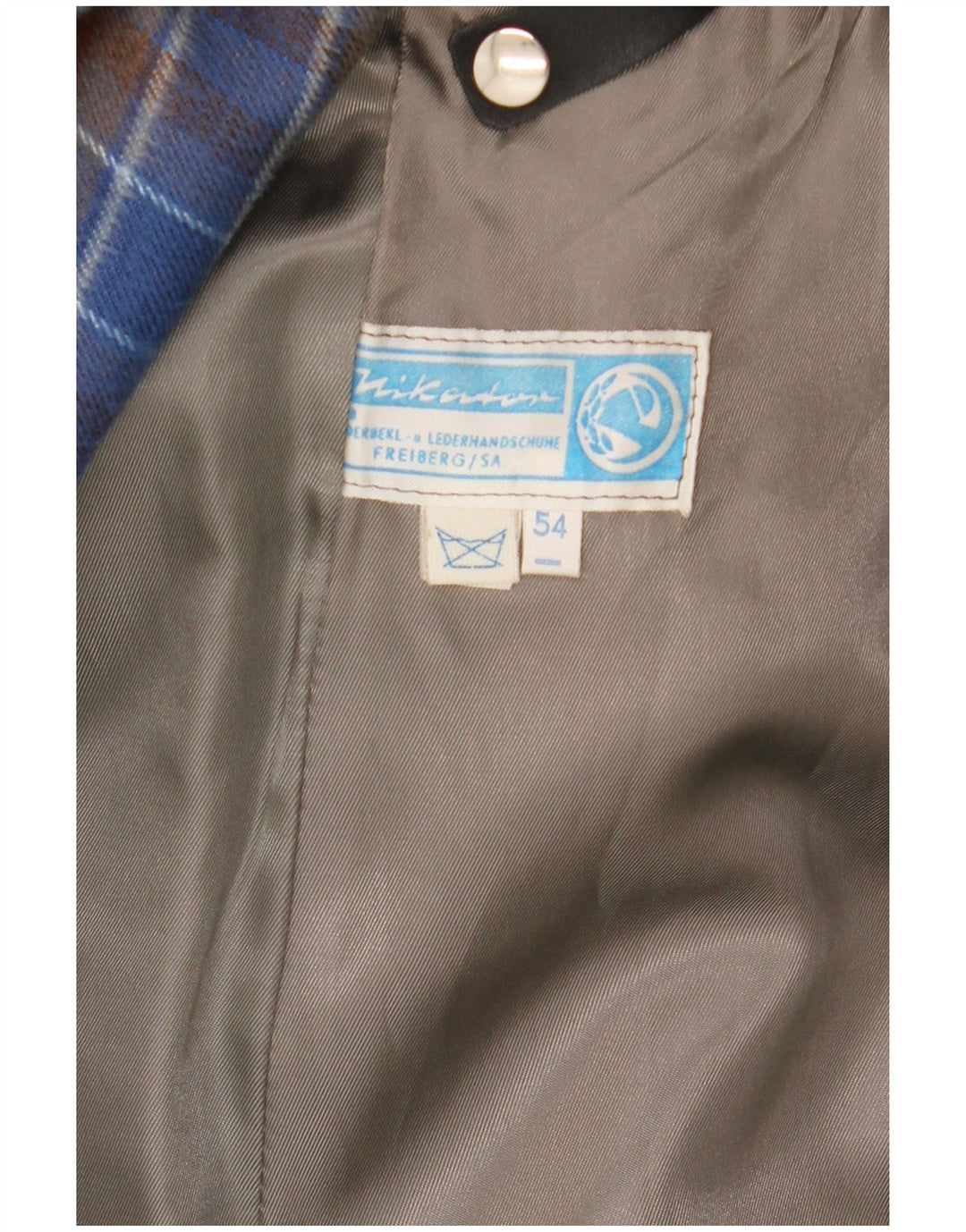 Vintage muški kožni kaput IT 54 2XL crna koža