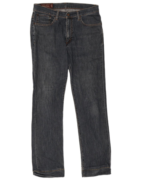 Marlboro Classics Mens Straight Jeans W33 L31 Plavi pamuk