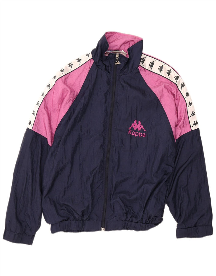 Gornja jakna trenirke KAPPA za dječake 13-14 godina, mornarsko plava boja