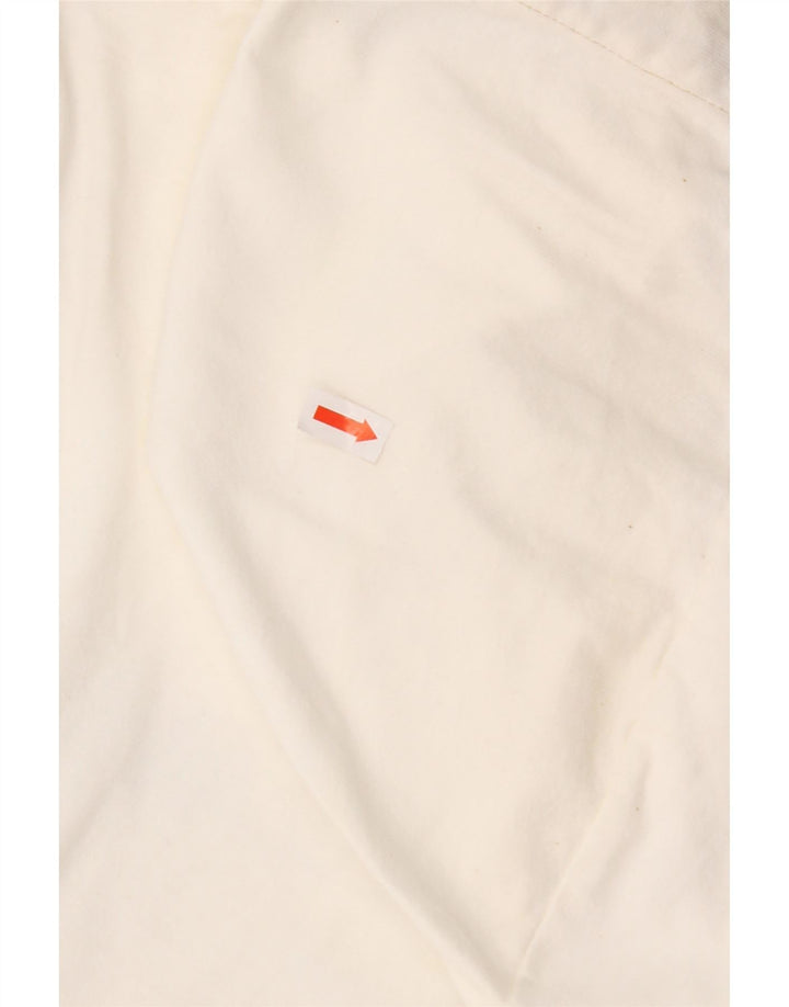 REPLAY Ženska majica s kapuljačom dugih rukava UK 14 Veliki bijeli pamuk