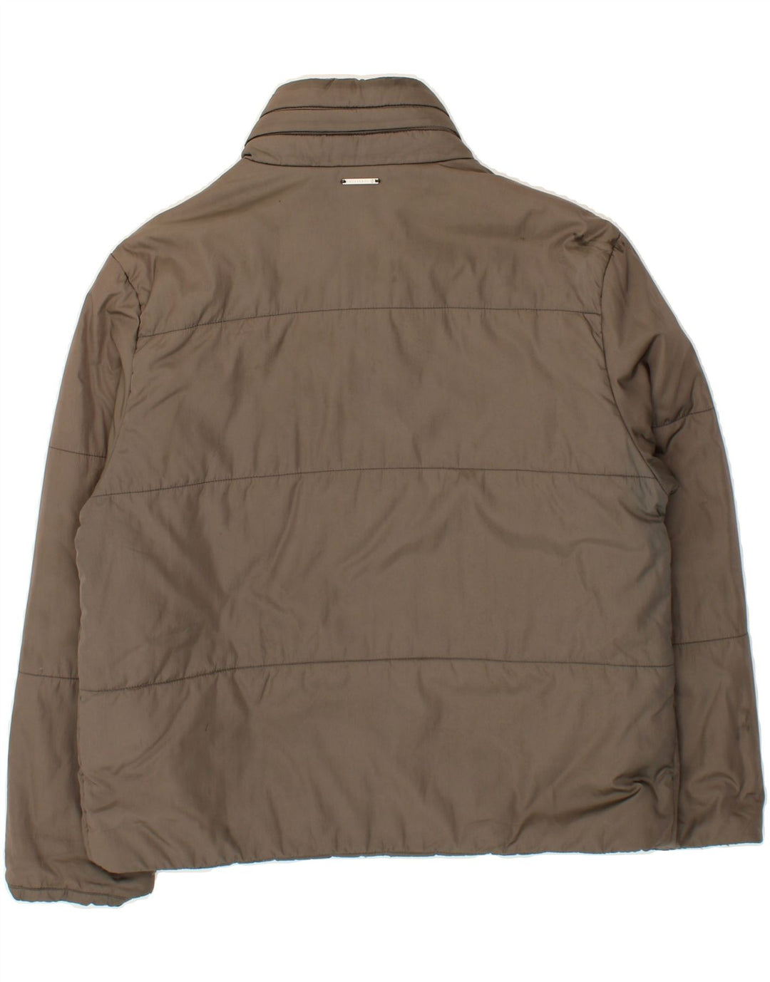 TRUSSARDI JEANS Womens Padded Jacket IT 44 Medium Brown Polyester Vintage Trussardi Jeans and Second-Hand Trussardi Jeans from Messina Hembry 