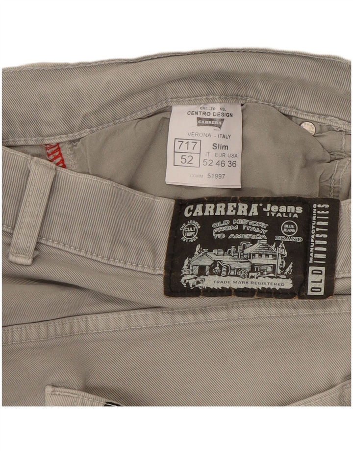 Carrera Mens 717 Slim Jeans W36 L33 Sivi pamuk