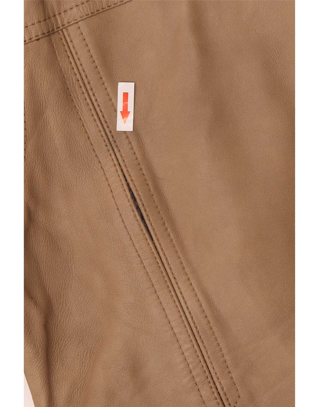Vintage ženska kožna jakna IT 50 XL bež