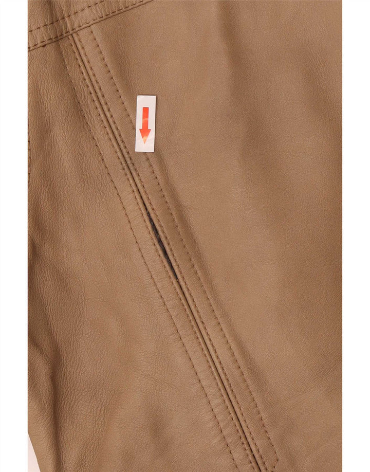 Vintage ženska kožna jakna IT 50 XL bež