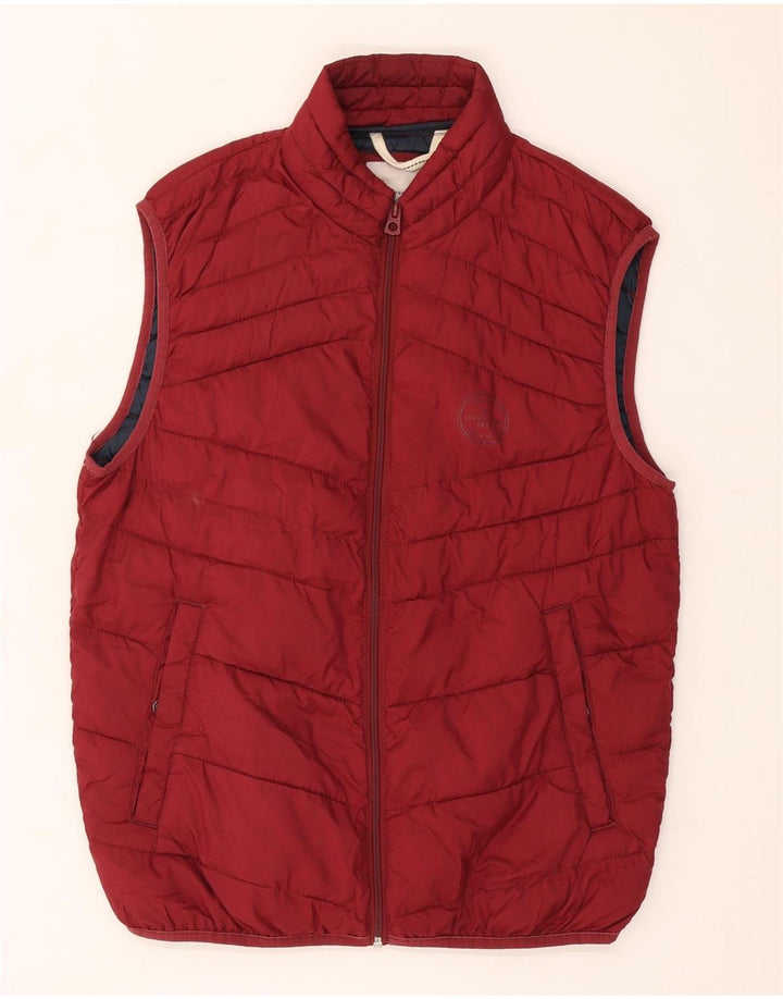 Jack & Jones muška podstavljena jakna UK 38 Srednji bordo poliester