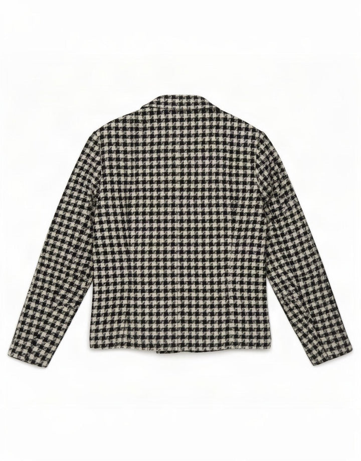 Marks & Spencer ženska jakna sa 4 gumba UK 14 velika crna houndstooth