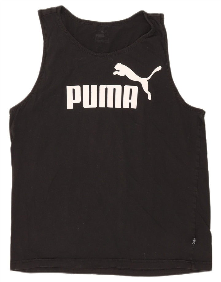 Puma muški grafički prsluk veliki crni pamuk