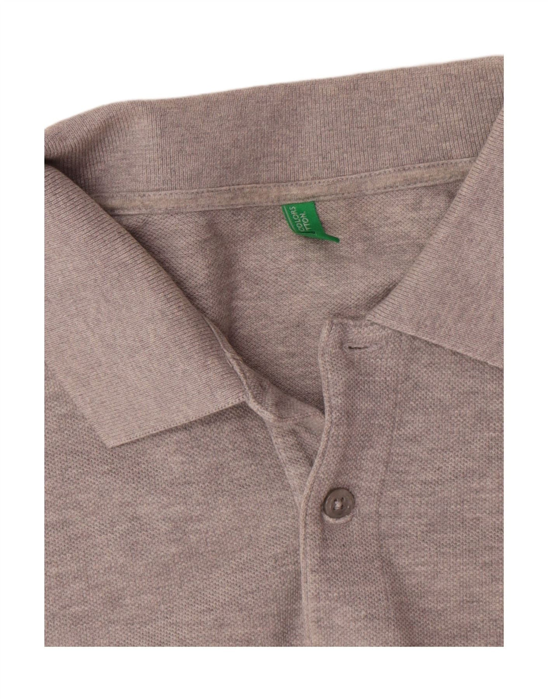 Benetton muška polo majica srednje siva s pjegama