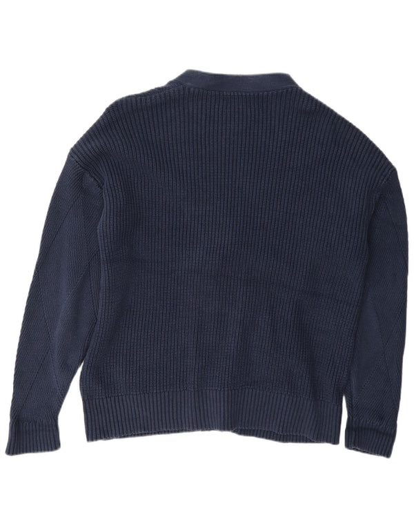 Marks & Spencer ženski kardigan pulover UK 16 Veliki tamnoplavi pamuk