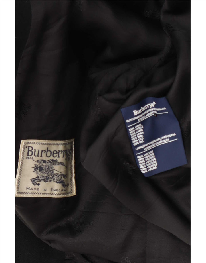 Burberrys ženska jakna s 2 gumba Regular Fit Blazer jakna UK 14 srednje crna vuna
