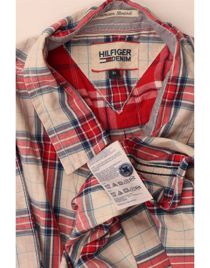 Tommy Hilfiger muška košulja kratkih rukava srednje crvene karirane pamučne boje