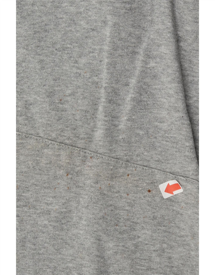 REEBOK Boys Hoodie Jumper 11-12 Years Medium Grey Cotton Vintage Reebok and Second-Hand Reebok from Messina Hembry 
