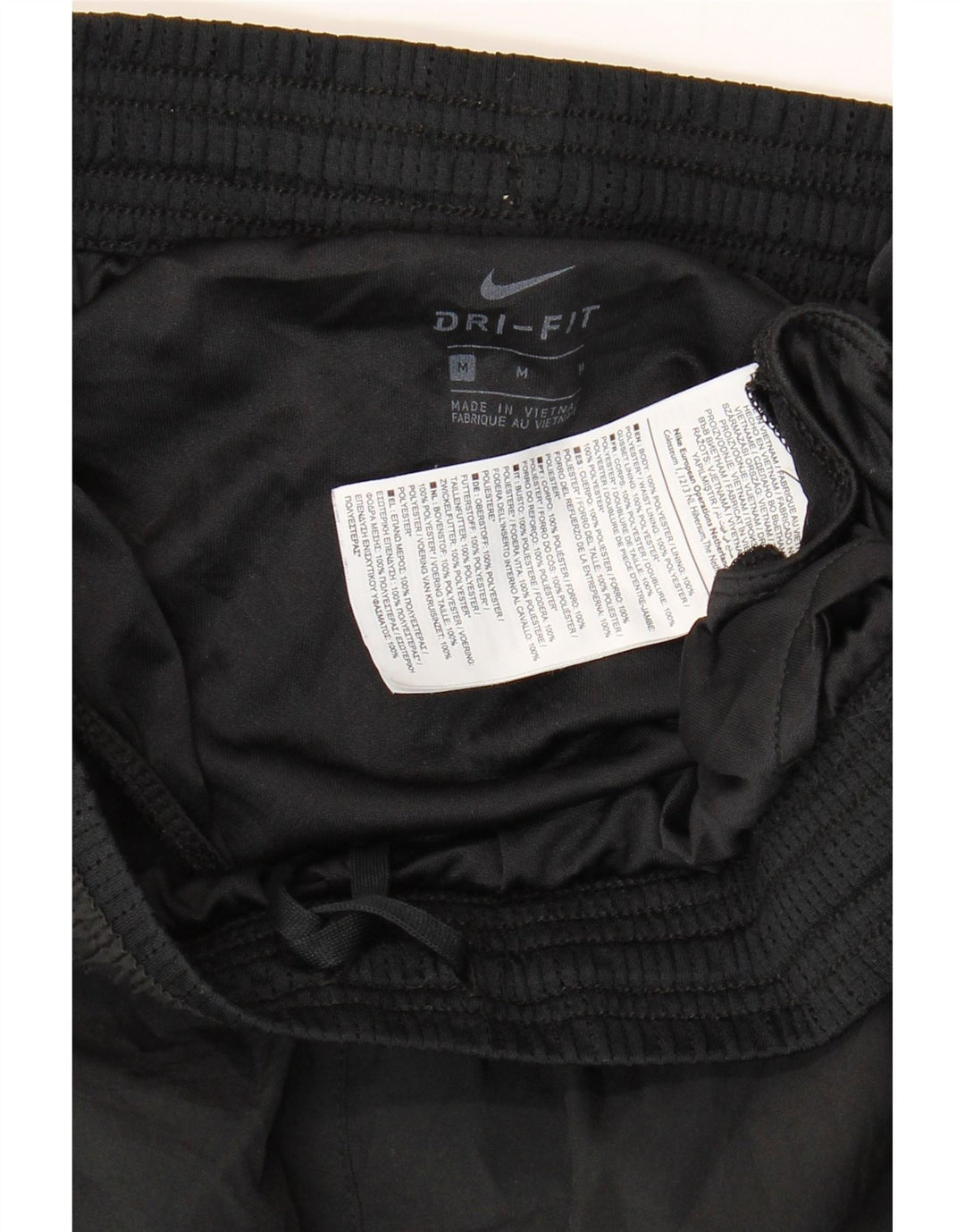 Nike muške Dri Fit sportske kratke hlače srednje crne boje od poliestera