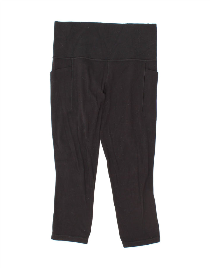 ATHLETA Womens Capri Leggings UK 10 Small Black Nylon Vintage Athleta and Second-Hand Athleta from Messina Hembry 