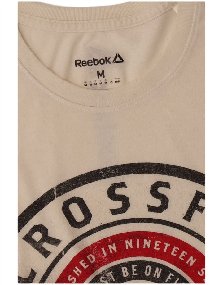 Reebok muška grafička majica srednje bijele boje