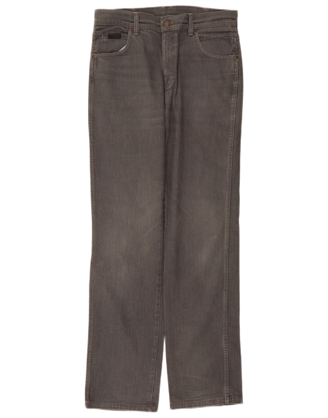 Wrangler muške rastezljive ravne traperice Texas W33 L36 sivi pamuk