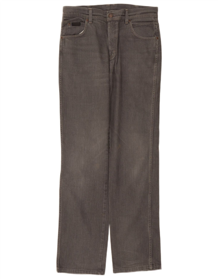 Wrangler muške rastezljive ravne traperice Texas W33 L36 sivi pamuk