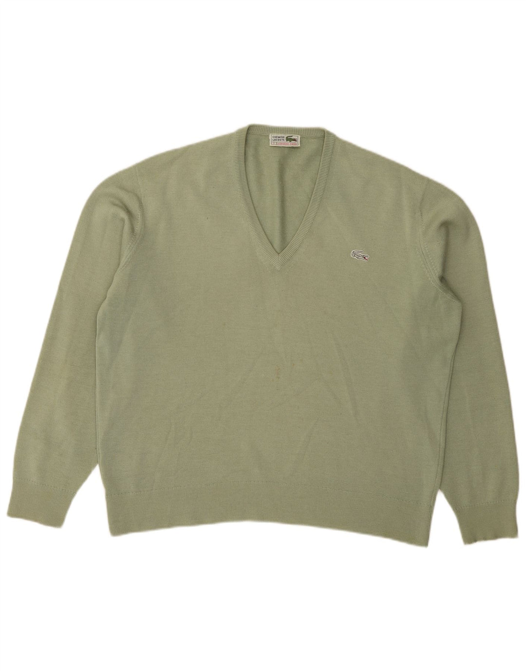 Lacoste muški džemper s V-izrezom, veličina 7 2XL, zeleni