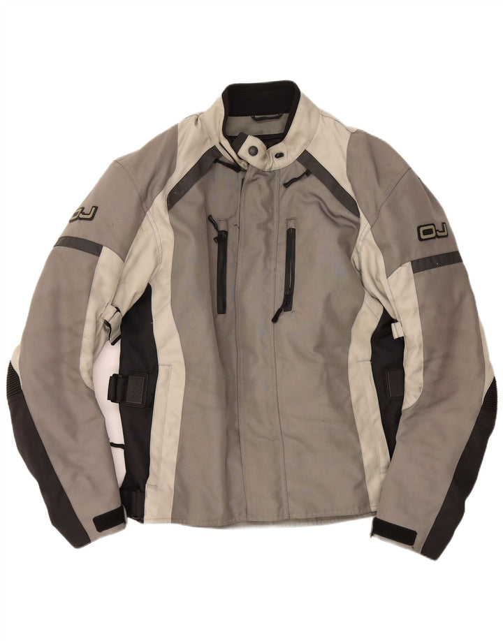 OJ Atmosfere muška grafička bomber jakna UK 40 Large Grey Colourblock