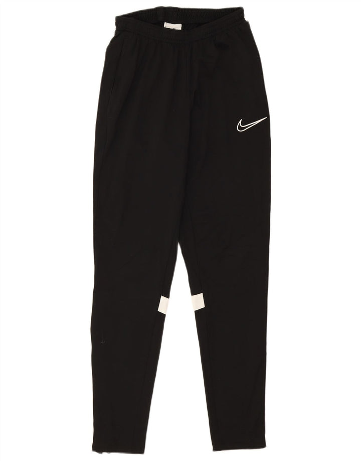 Nike muške Dri Fit hlače za trenirku male crne poliesterske boje