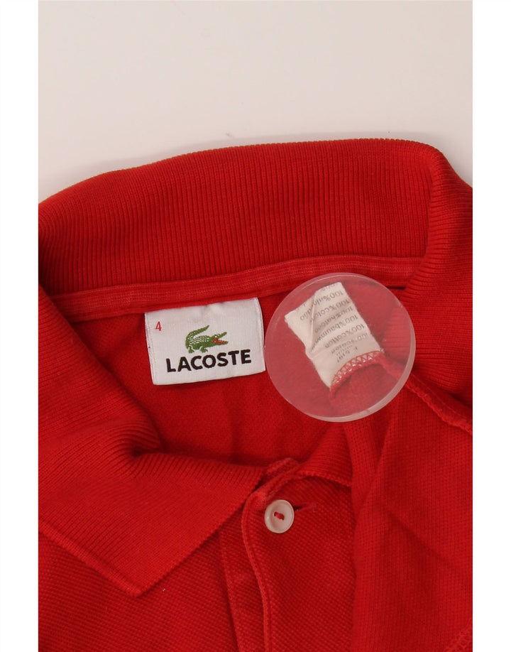 Lacoste muška polo majica veličine 4, srednje crveni pamuk