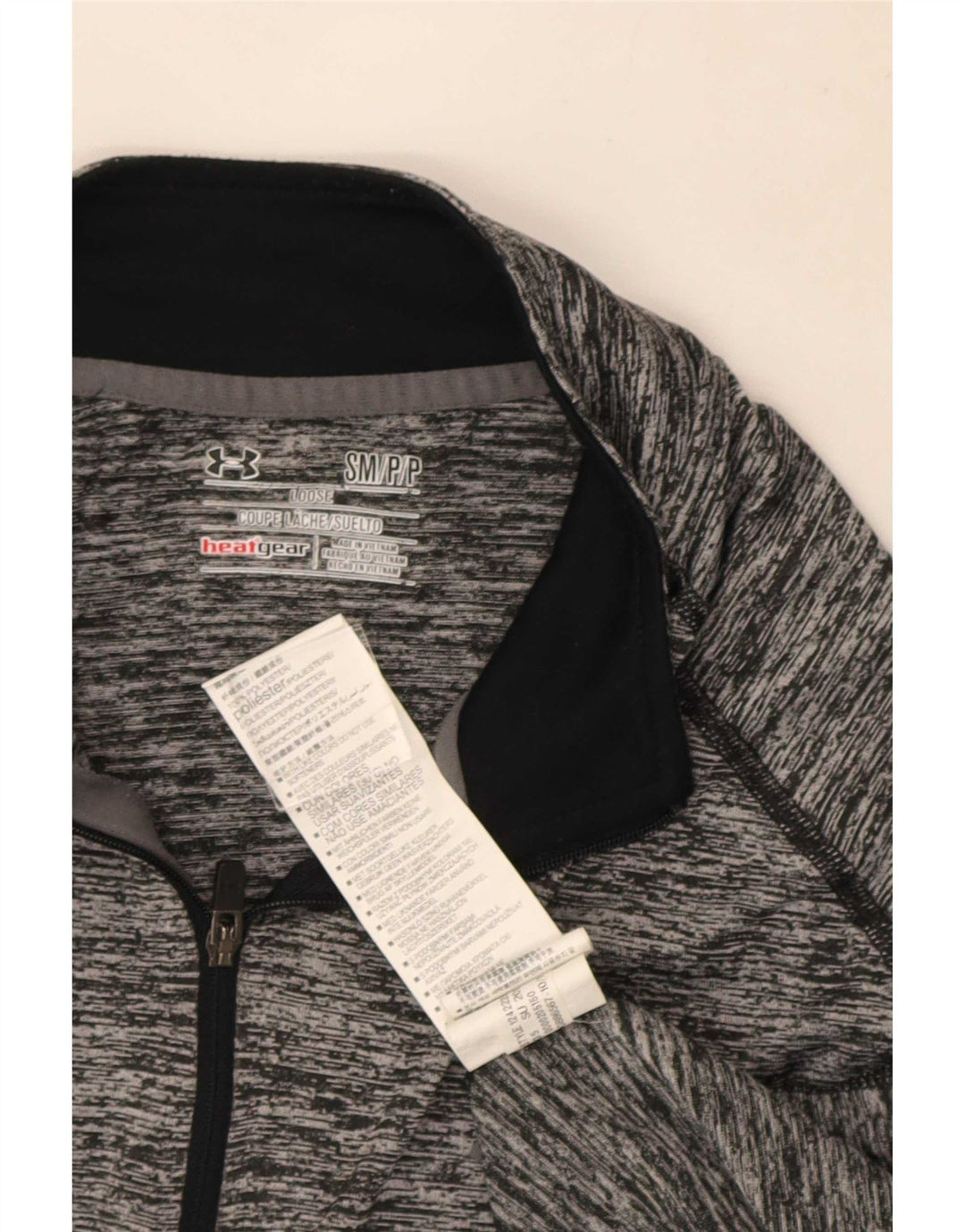 Under Armour Muški Heat Gear Pulover Gornji dio trenirke Mala Siva Flecked