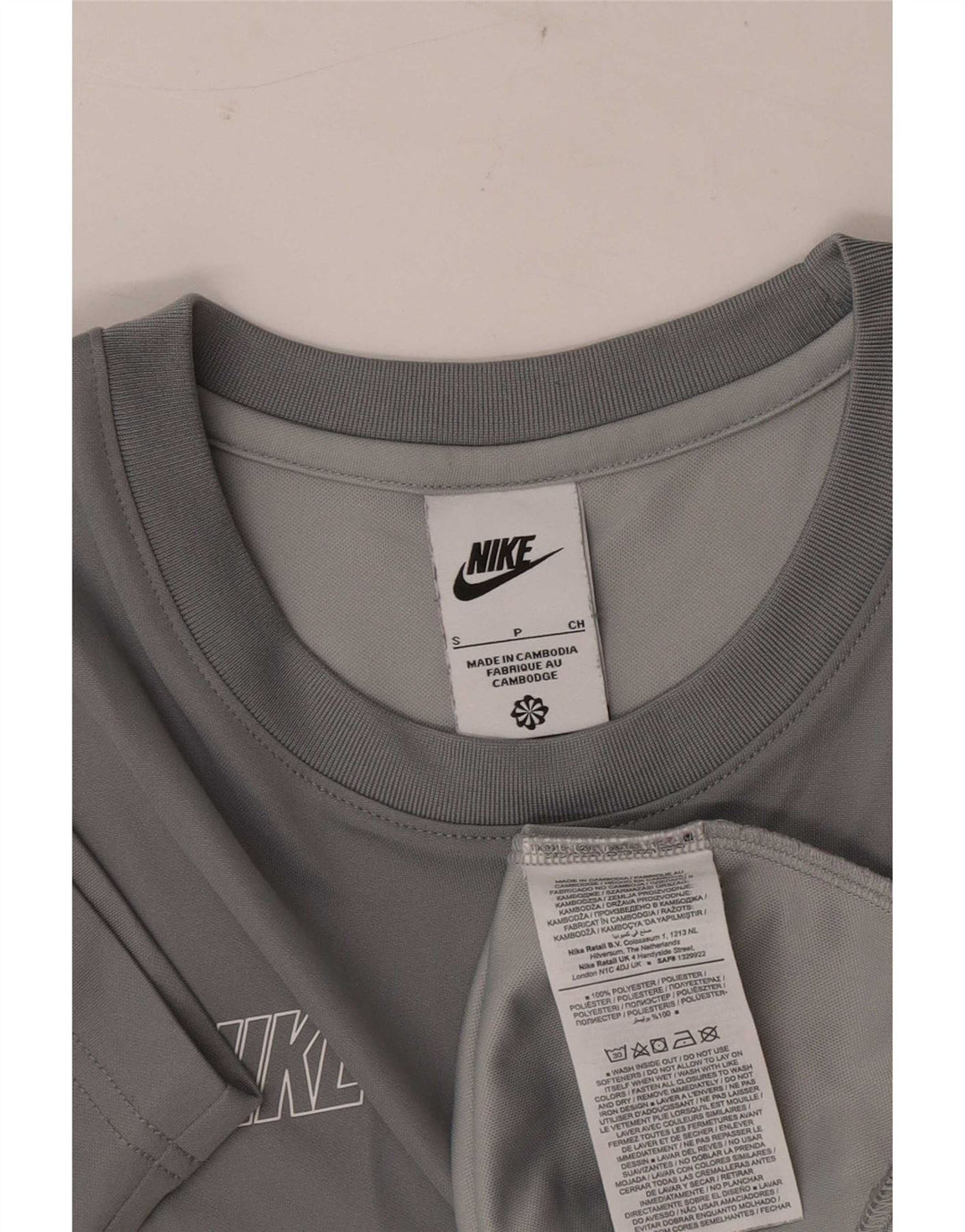 Nike Muška majica kratkih rukava s grafičkim motivima, mali sivi poliester u boji