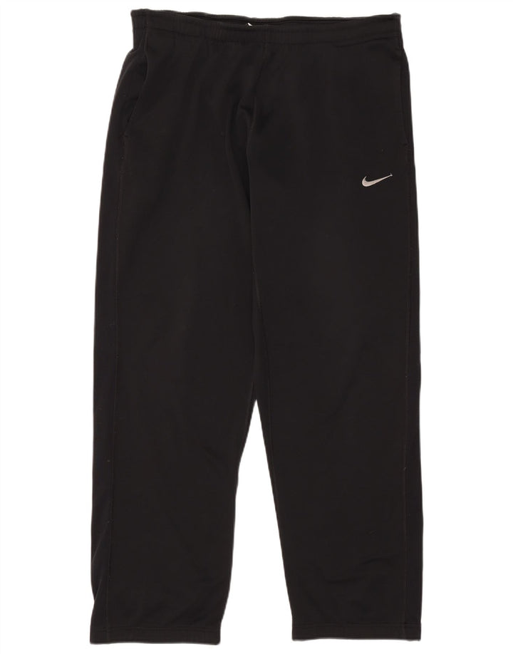 Nike muške Therma-Fit trenirke velike crne poliesterske hlače