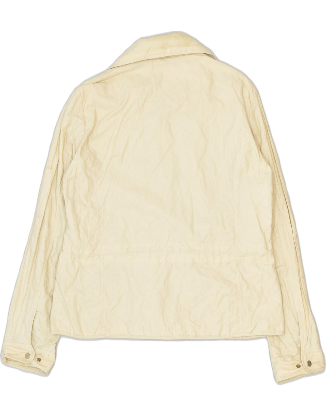 MASSIMO DUTTI Womens Windbreaker Jacket UK 18 XL Beige Cotton | Vintage | Thrift | Second-Hand | Used Clothing | Messina Hembry 