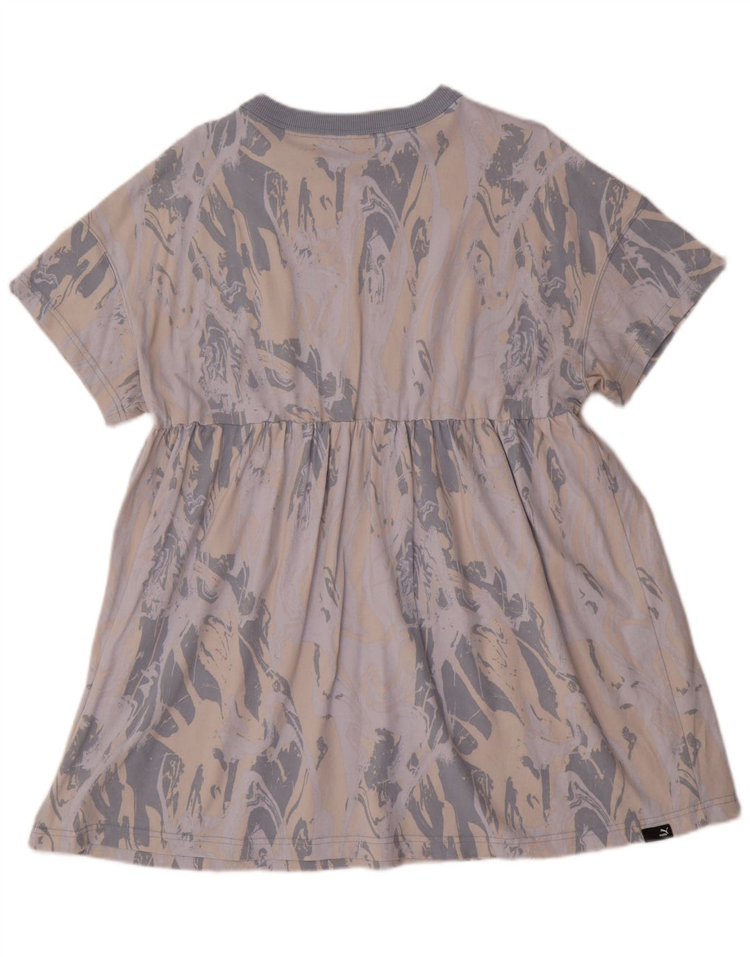 PUMA ženska haljina A-kroja s apstraktnim uzorkom UK 16 Large Gray Colourblock