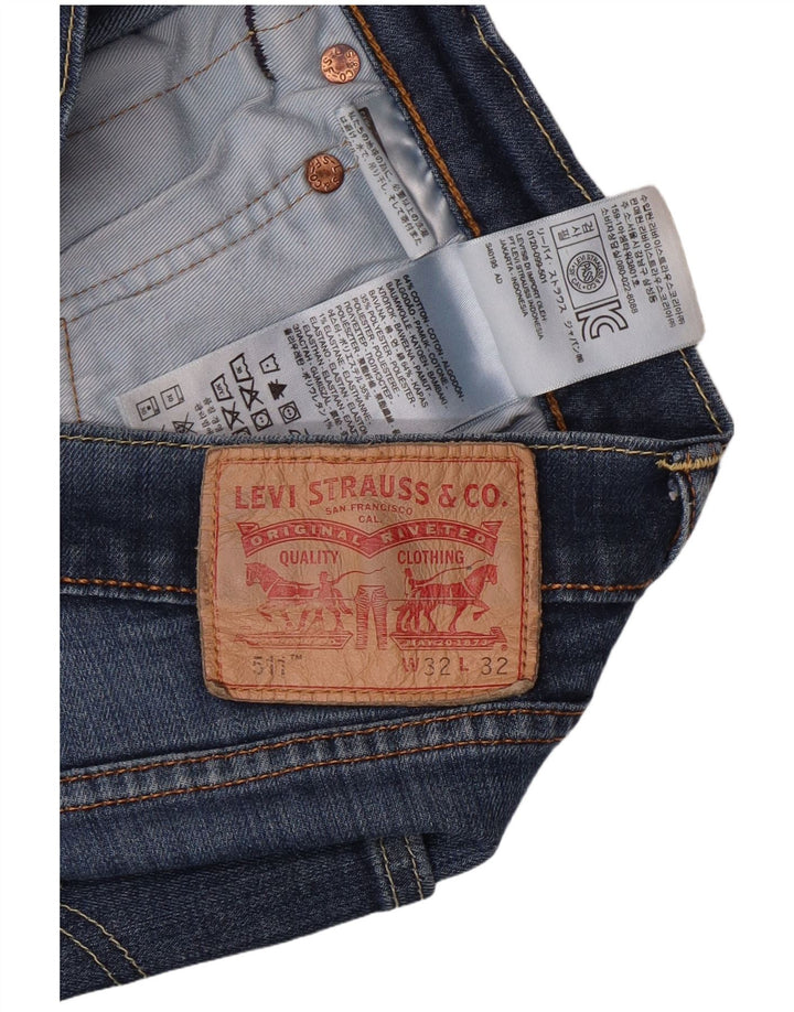 LEVI'S Muške 511 uske traperice W32 L32 Plavi pamuk