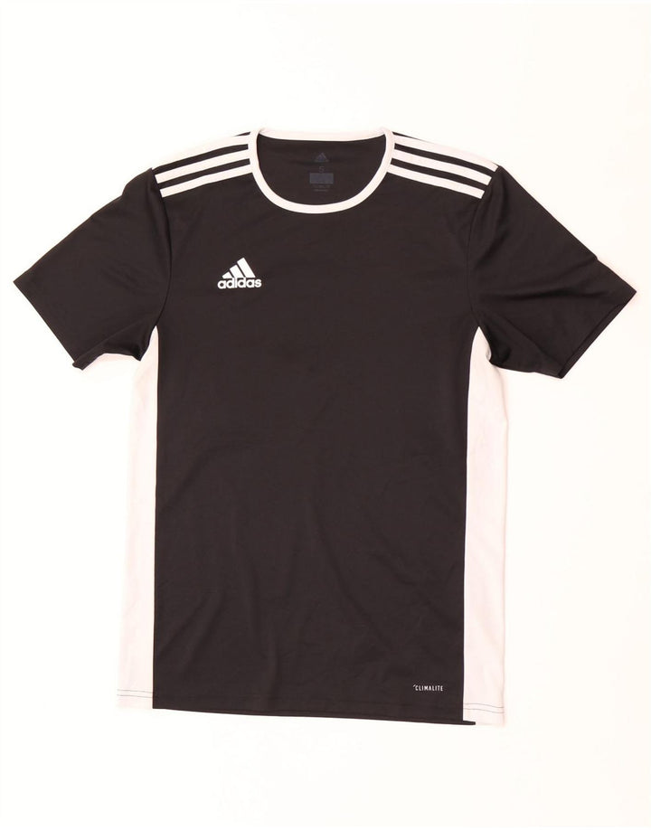 Adidas muška majica Climalite, mali crni poliester u boji