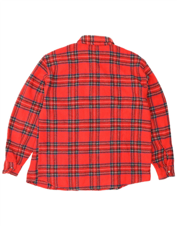 Vintage muška flanelska košulja, veliki crveni karirani