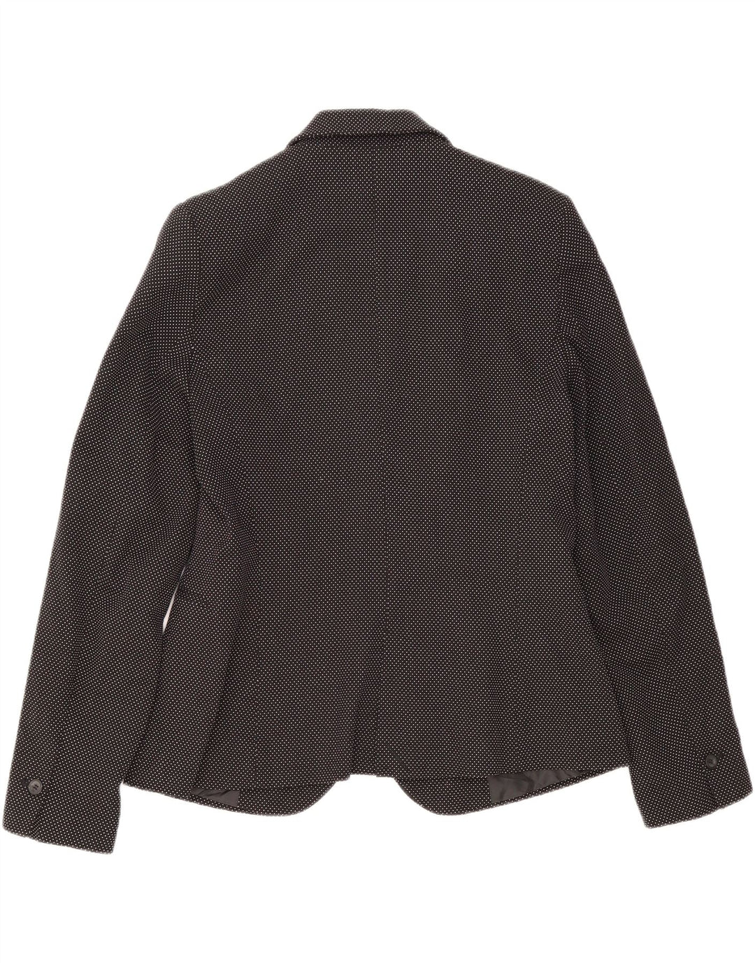 ZARA Womens 1 Button Blazer Jacket EU 40 Medium Black Flecked Polyester Vintage Zara and Second-Hand Zara from Messina Hembry 