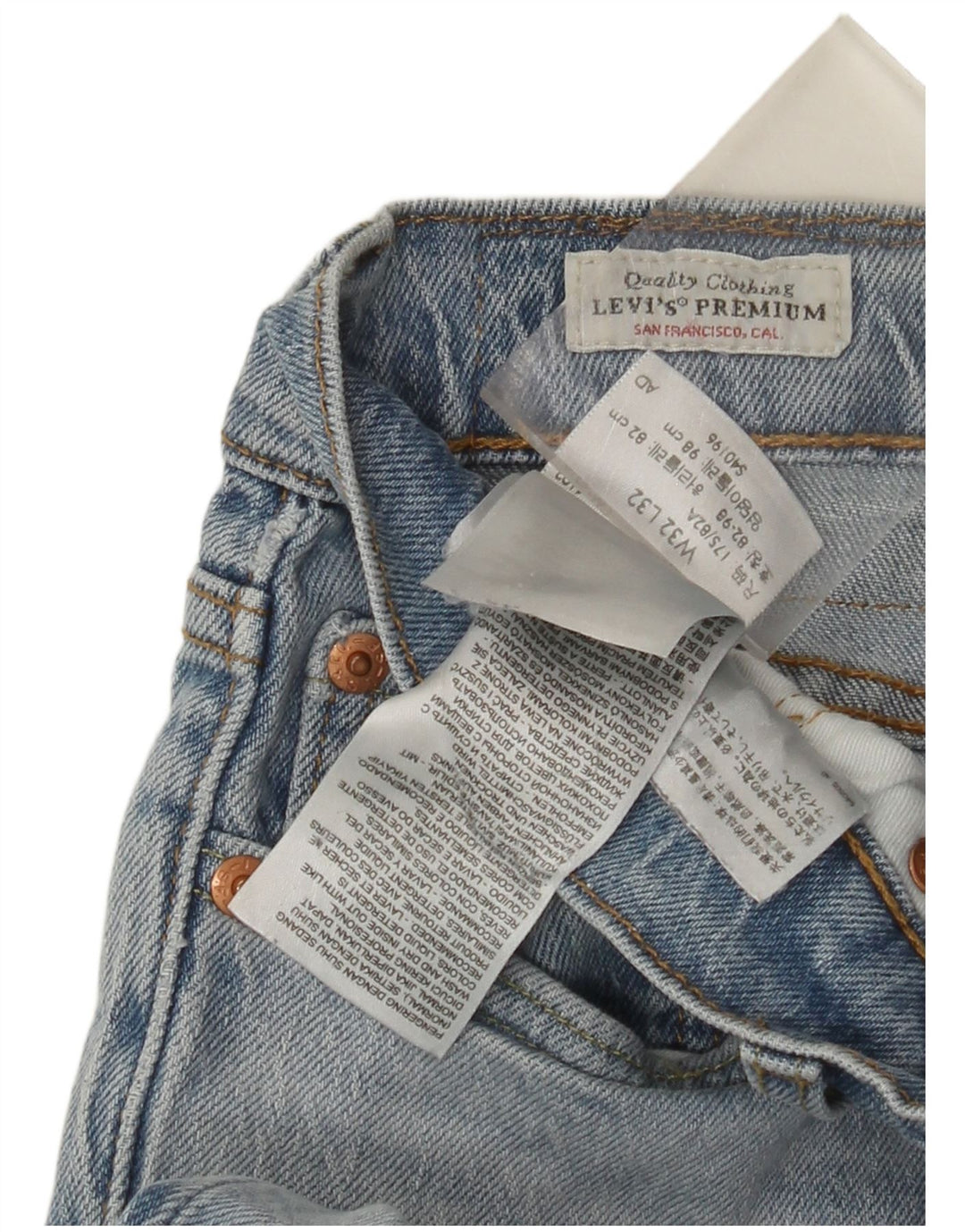 LEVI'S Muške 511 uske traperice W32 L32 Plavi pamuk