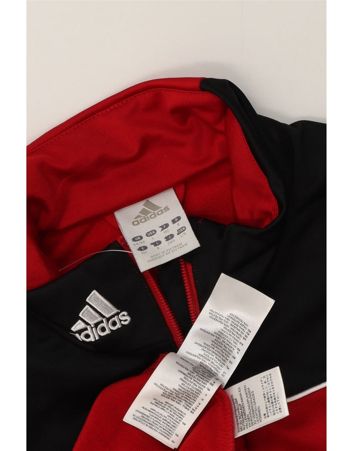 Adidas muška trenirka gornja jakna UK 44/46 velika crvena poliester u boji