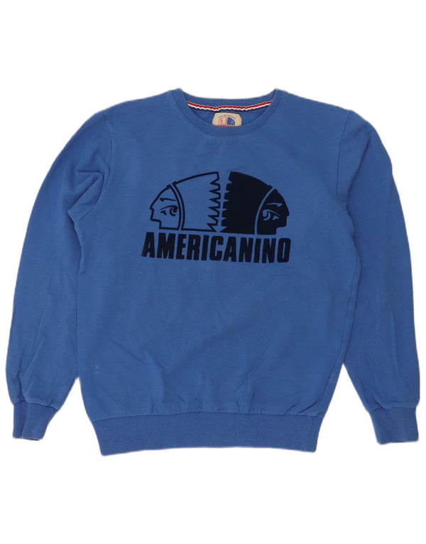 Americanino Boys Graphic Sweatshirt Džemper 13-14 godina plavi pamuk
