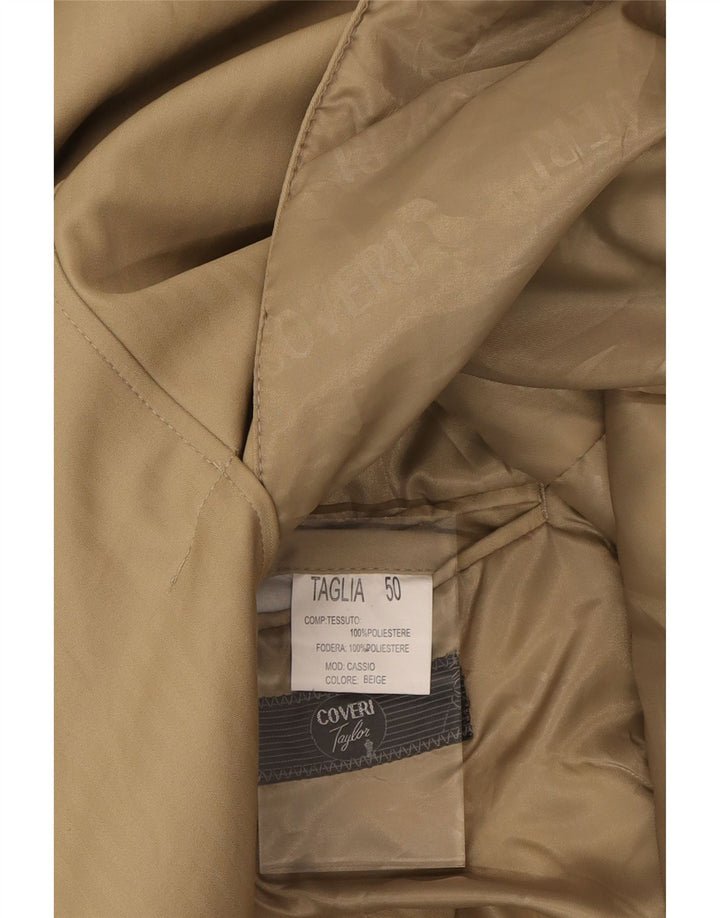 COVERI Mens Overcoat IT 50 Large Beige Polyester Vintage Coveri and Second-Hand Coveri from Messina Hembry 