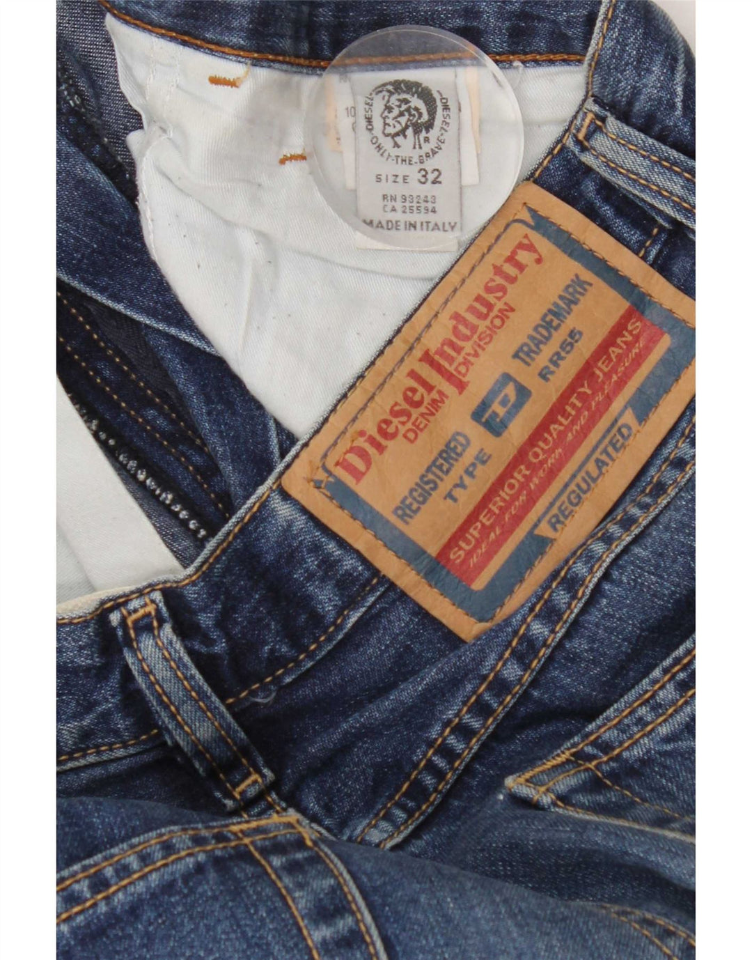 Diesel muške traperice Bootcut W32 L33 Plavi pamuk