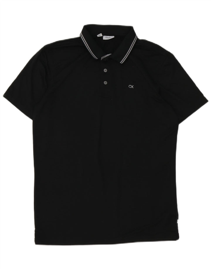 Calvin Klein muška polo majica srednji crni poliester