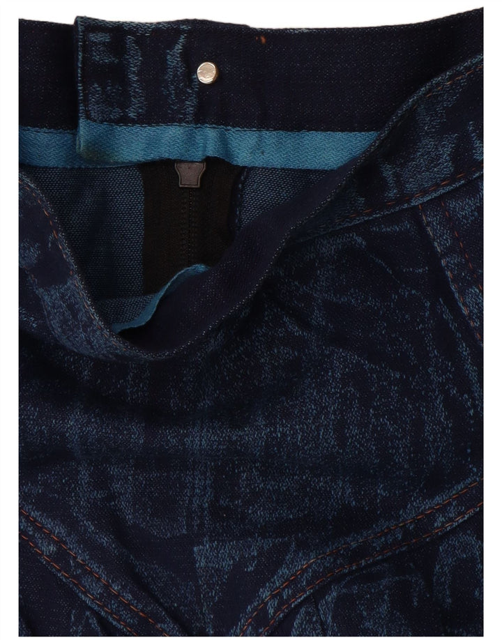 VINTAGE ženska lepršava traper suknja W28 srednje plava