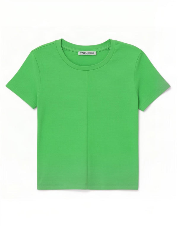 Zara ženska majica kratkih rukava UK 8 Small Green