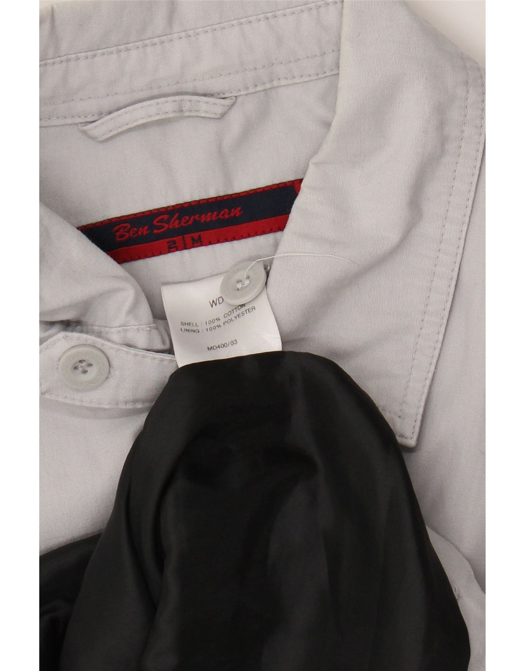 BEN SHERMAN Muška bomber jakna UK 38 srednje sivi pamuk