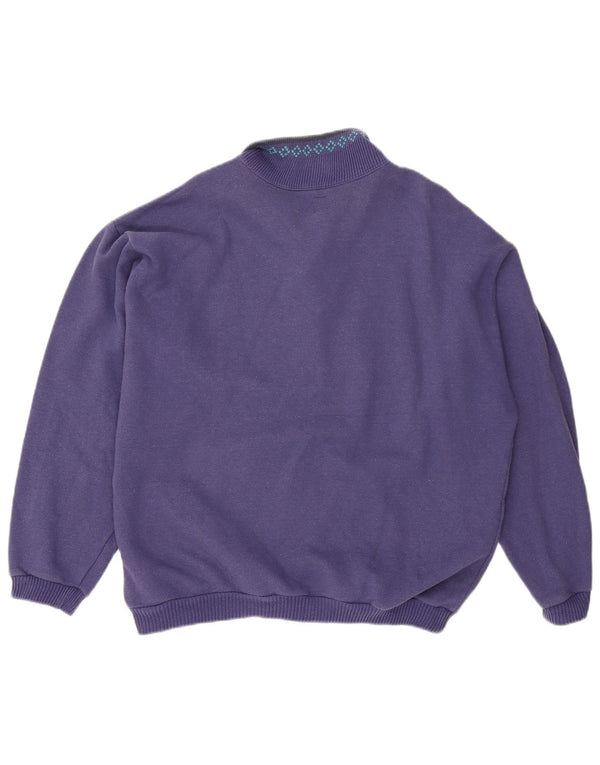 Meeting muška majica s polo izrezom XL ljubičasti geometrijski pamuk